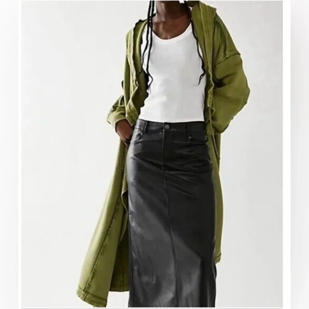 NWOT Free People Keep Me Cardi Maxi Cardigan Hoodie Duster